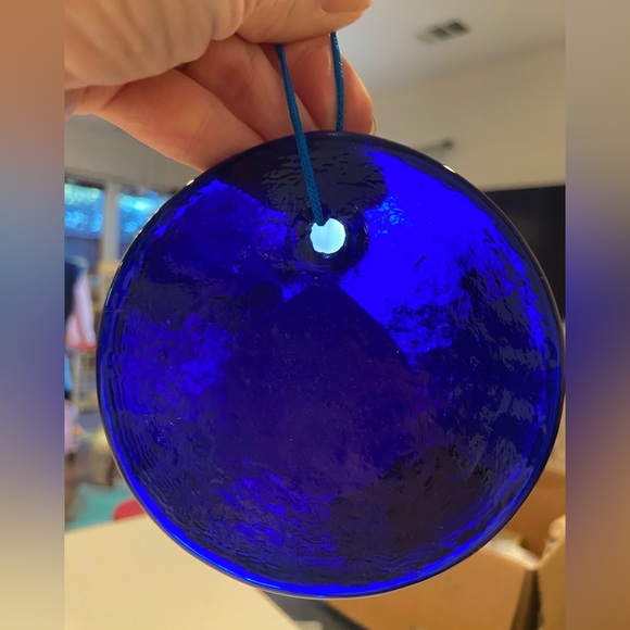 Turkish Evil Eye Glass Wall Hanging or Sun Catcher - Picture 4 of 6